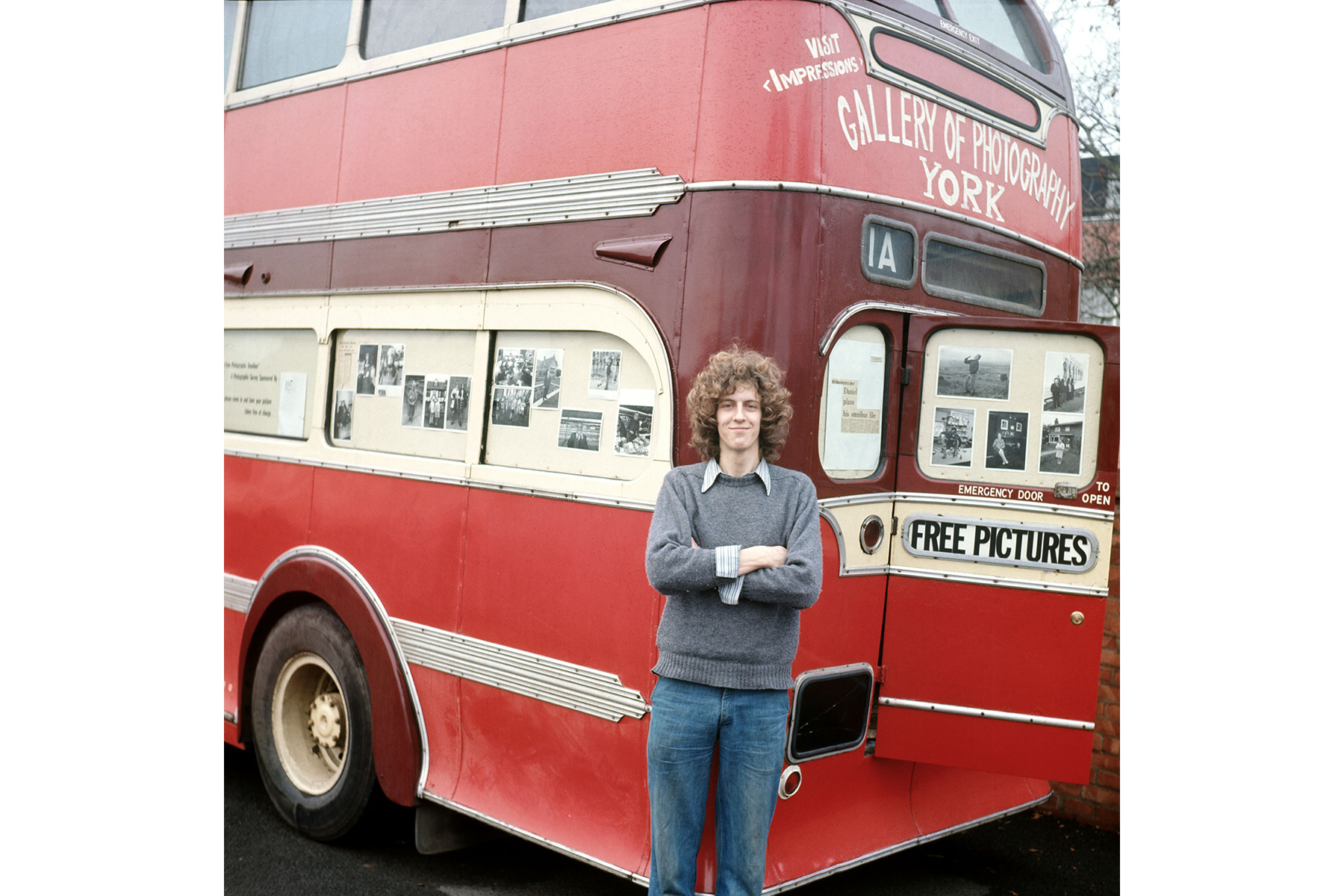 DM with bus 1973 © The Estate of Andrew Sproxton